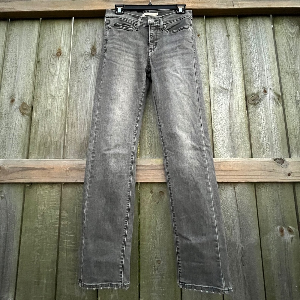 Levi’s 314 Shaping Straight Jeans – Faded Black, Size 28 L32